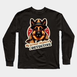 German Shepherd Detective Long Sleeve T-Shirt